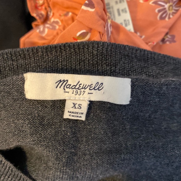 Madewell Grey Northstar Sweater 100% Merino Wool - Picture 7 of 8